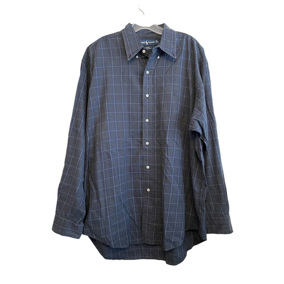 Polo Ralph Lauren Other - Vintage Polo Ralph Lauren Size Large Blake Blue Plaid Long Sleeve Button Shirt